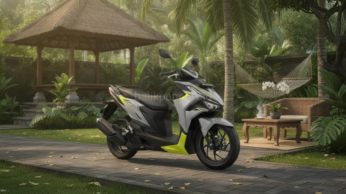 New Honda Vario Evo 160 hadir dengan evolusi desain yang lebih modern serta fitur-fitur baru yang meningkatkan kenyamanan, keamanan, dan pengalaman berkendara bagi pengguna skuter premium.(BTV/AI) 