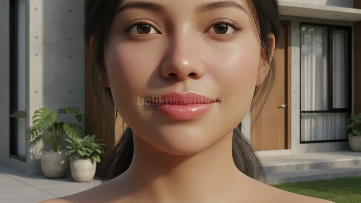 Tampilan natural dengan bibir sehat yang menjadi bagian penting dari perawatan diri.
