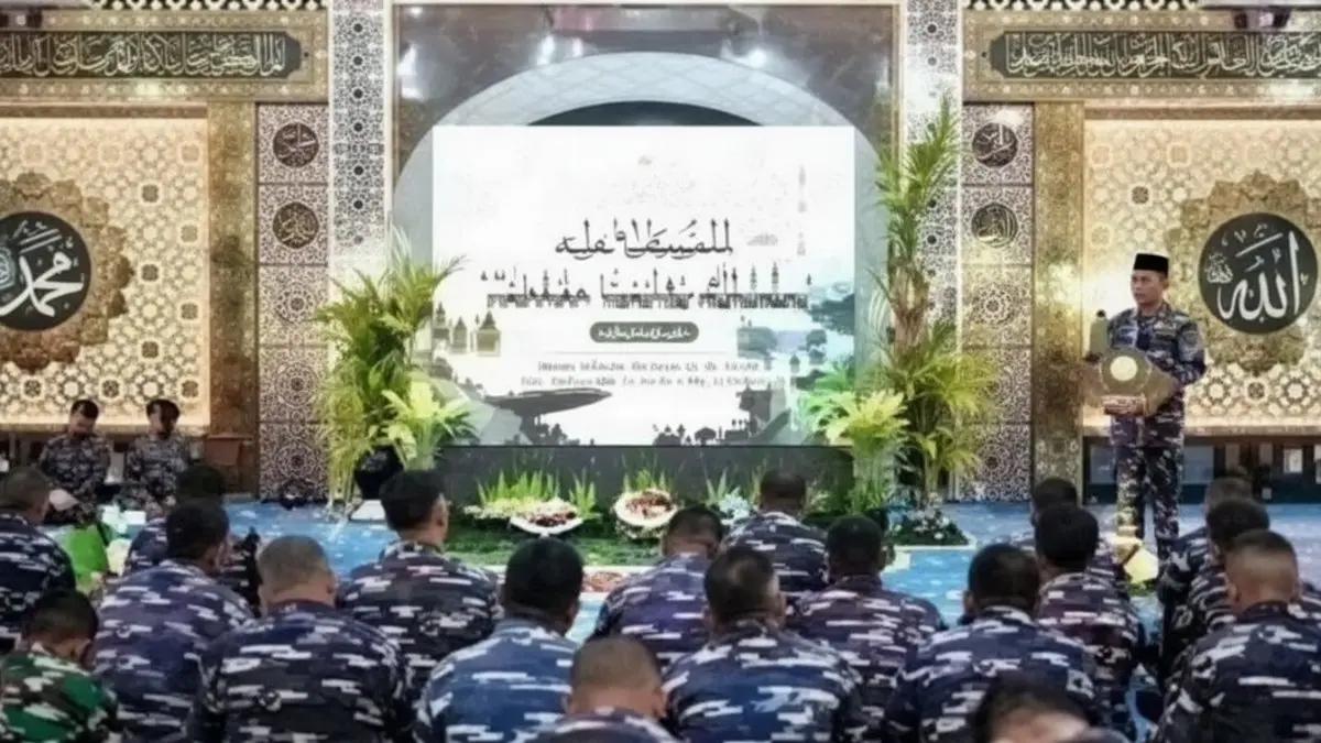 Peringatan Tahun Baru Islam 1448 Hijriah di Masjid Sudirman Kodam VI/Mulawarman berlangsung khidmat.
