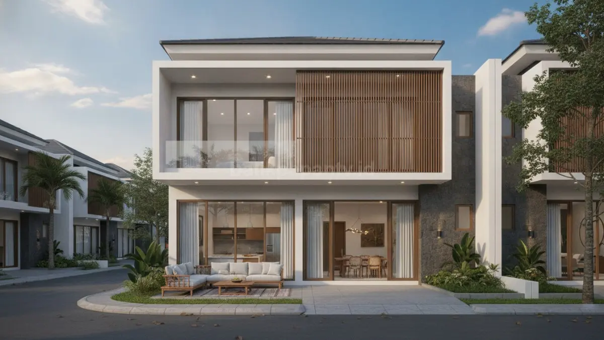 Rumah 2 lantai tipe 36 memisahkan area publik dan privat agar hunian lebih nyaman dan tenang. (BTV/Ai)