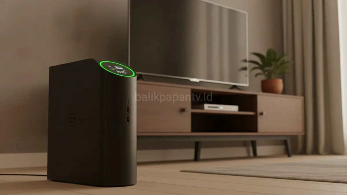 UPS gaming berteknologi Pure Sine Wave melindungi perangkat saat listrik padam dengan menjaga pasokan daya tetap stabil, membantu mencegah kerusakan komponen, kehilangan data, dan gangguan saat bermain game.(BTV/AI) 