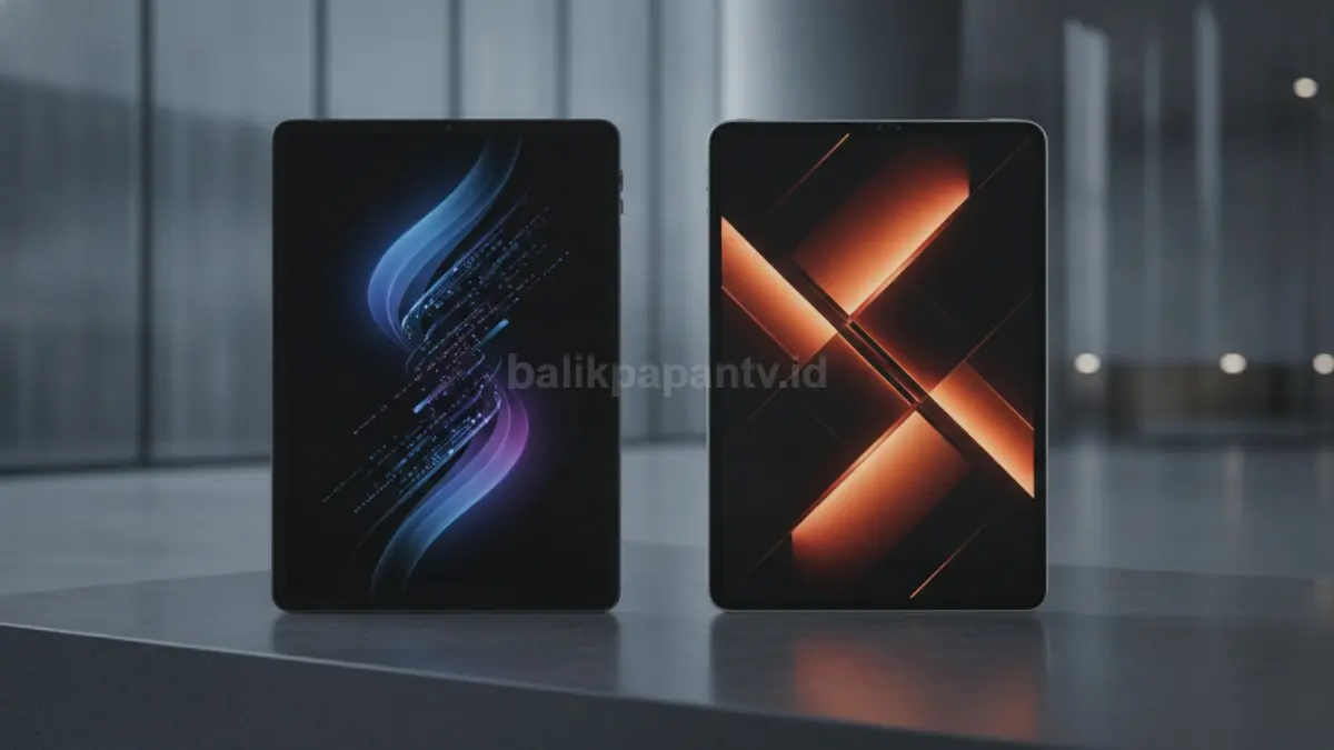 Perbandingan HUAWEI MatePad Mini dan iPad Mini 7 menampilkan desain tipis serta layar OLED sebagai daya tarik utama. (BTV/Ai)