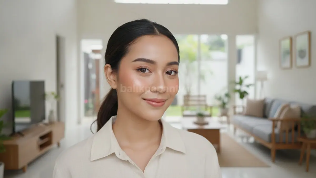 Tampilan makeup natural menggunakan blush cream untuk aktivitas harian yang praktis.
