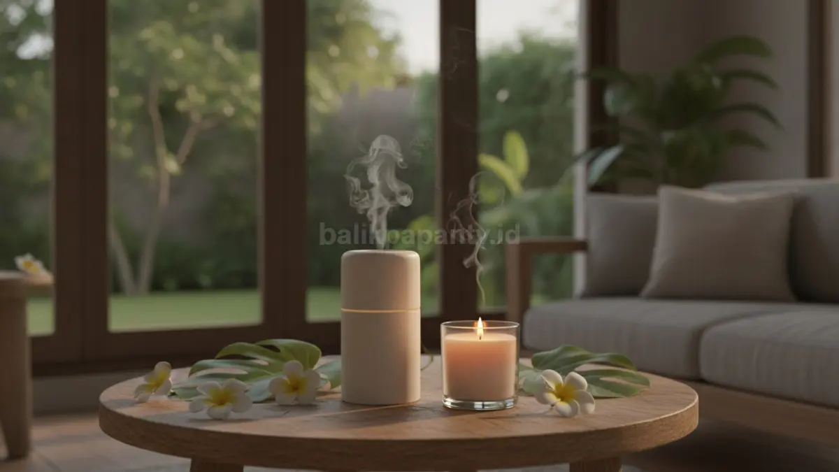 Diffuser keramik minimalis bernuansa elegan, mudah dipadukan dekorasi, menghadirkan aroma nyaman dan menenangkan.  (BTV/AI)