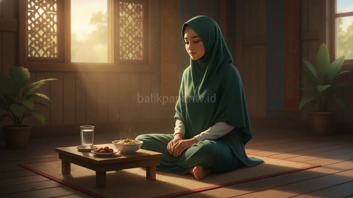 Ilustrasi puasa. (BTV/AI) 