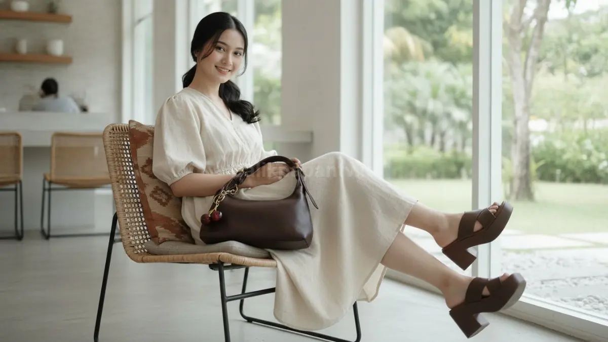 Tas simpel berbahan berkualitas memberi kesan elegan tanpa tampil berlebihan. (BTV/Ai)