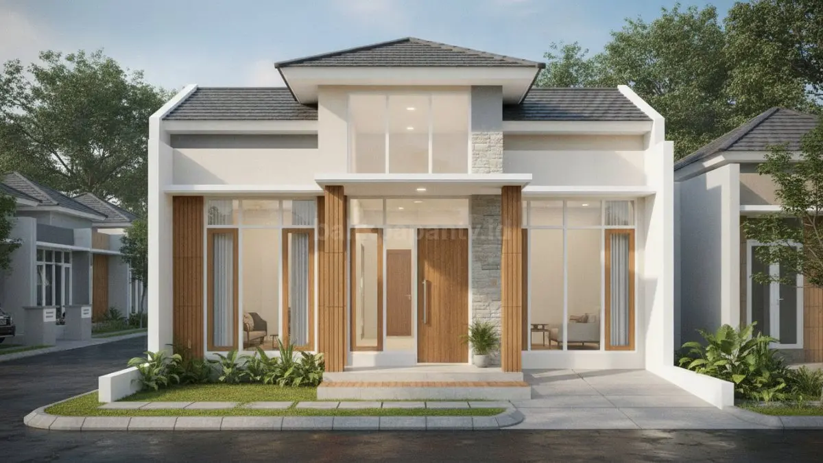 Warna terang dan material alami menghadirkan kesan hangat, bersih, dan modern. (BTV/Ai)