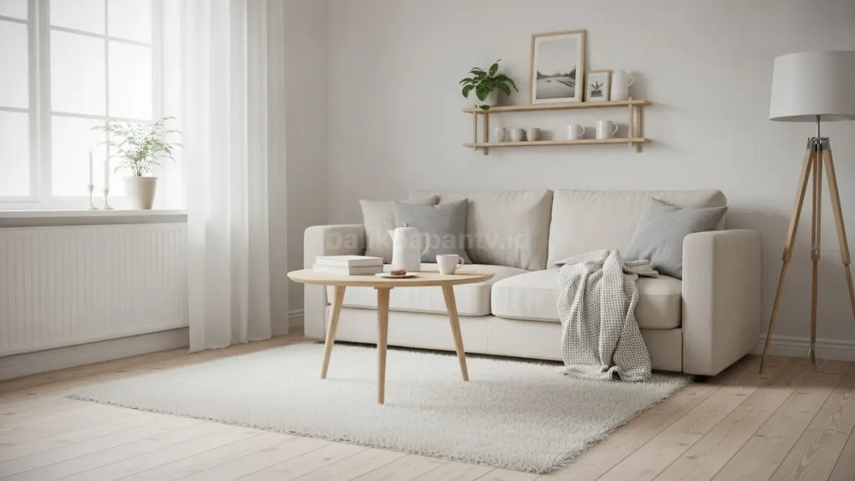 Coffee corner bergaya Scandinavian memadukan warna terang, kayu alami, dan pencahayaan hangat menciptakan suasana nyaman. (BTV/Ai)
