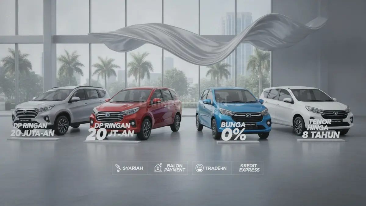 Deretan mobil Daihatsu dalam program Promo Mid-Year Astra Daihatsu Bintaro lengkap dengan berbagai pilihan pembiayaan. (BTV/Ai)