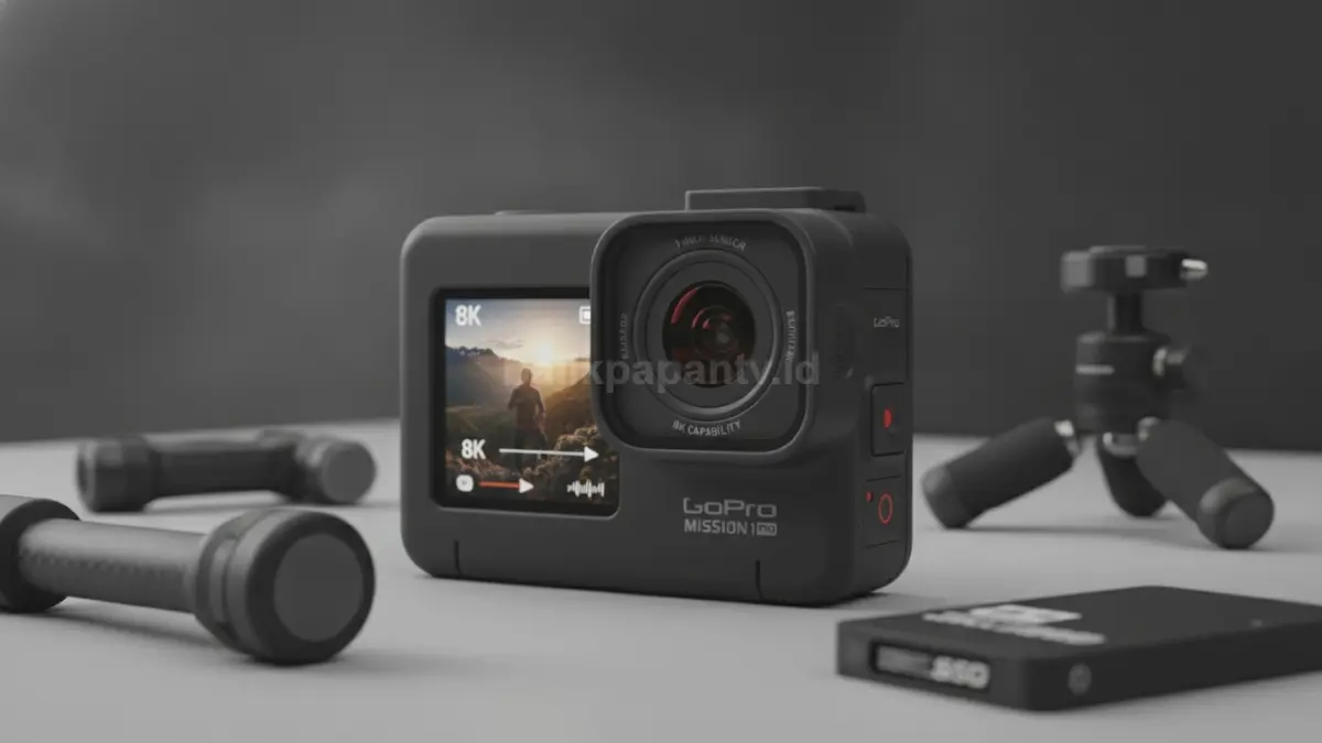GoPro Mission 1 Pro dengan sensor 1-inch dan kemampuan perekaman 8K menjadi sorotan utama bagi kreator konten. (BTV/Ai)