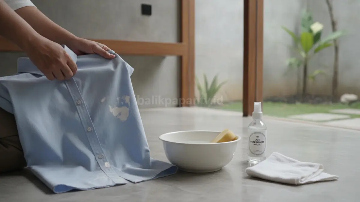 Noda cat lateks lebih mudah dibersihkan dengan air sebelum mengering tanpa perlu menggunakan bahan kimia. (BTV/Ai)
