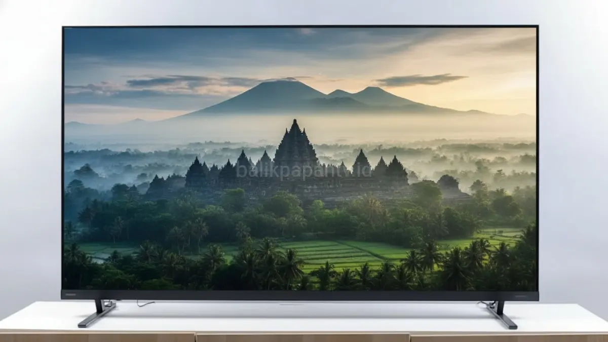 Smart TV Changhong L50M91 50 inci Google TV Full HD menawarkan hiburan terjangkau dan modern.(BTV/AI) 