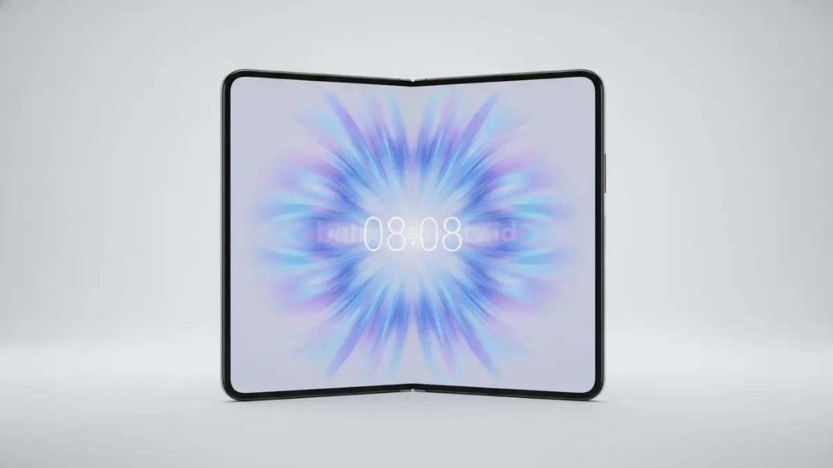 Tampilan layar utama Huawei Pura XMAX berukuran 7,7 inci saat perangkat dibuka. (BTV/Ai)