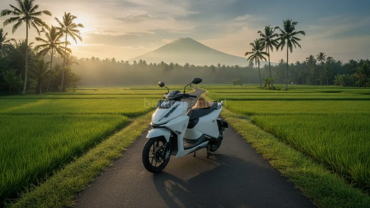 Ulasan kelebihan dan kekurangan motor listrik ALVA N3 Next Gen harian menilai efisiensi, performa, dan kenyamanan.(BTV/AI) 