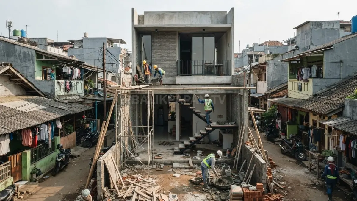 Renovasi rumah minimalis hemat biaya dengan desain modern yang membuat hunian terasa lebih luas.