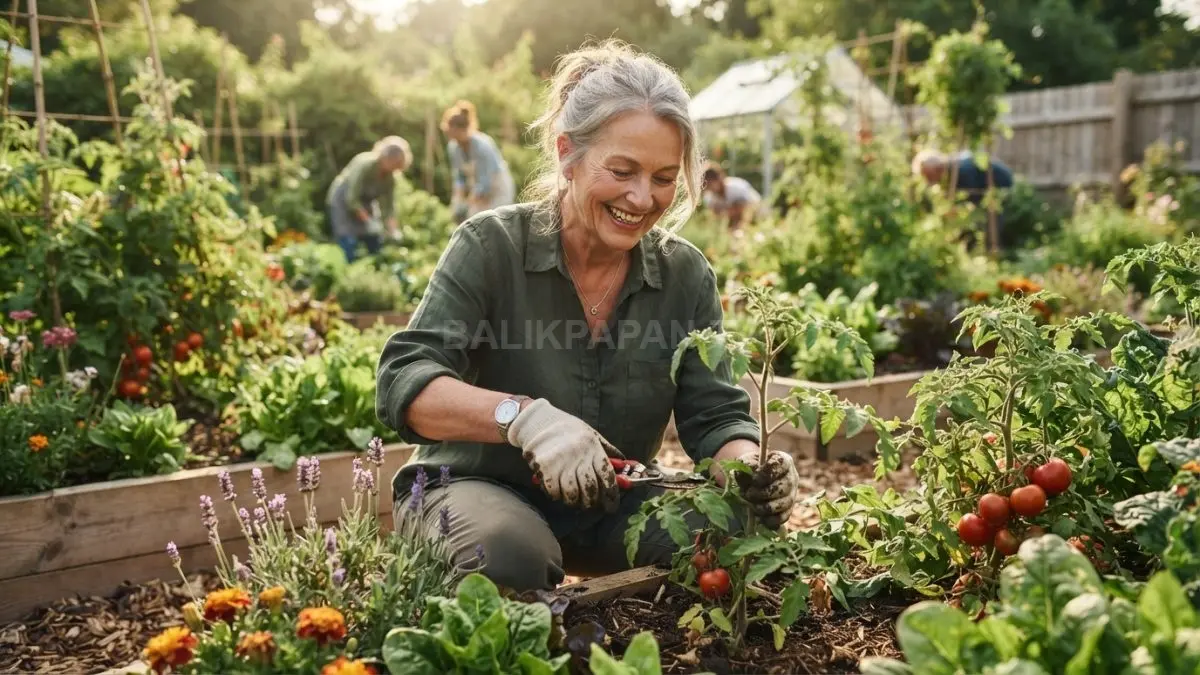 Berkebun menjaga kebugaran tubuh sekaligus menciptakan suasana rileks dengan tanaman hijau di rumah setiap hari [BTV:AI]
