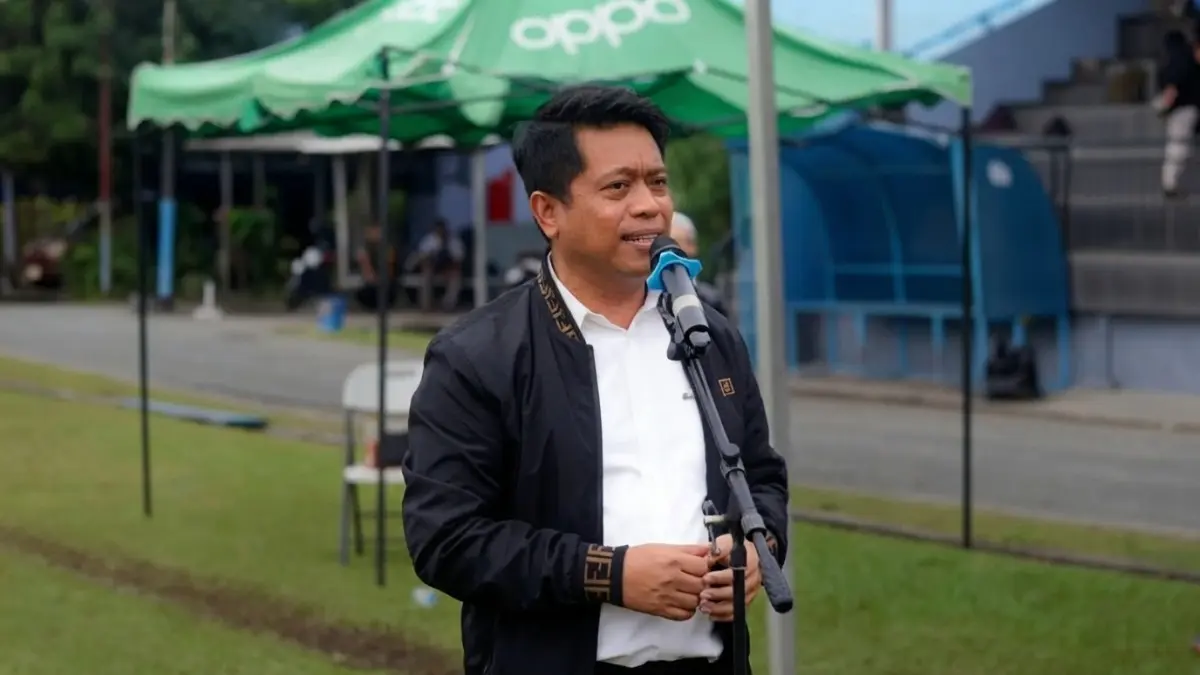Kepala Disdikbud Balikpapan Irfan Taufik saat memberikan sambutan.