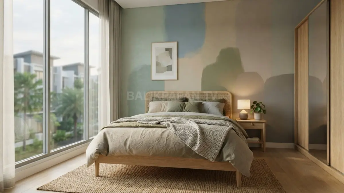 Aplikasi palet warna dinding berspektrum gelombang rendah membantu menenangkan saraf otak untuk tidur lebih nyenyak. (BTV/Ai)