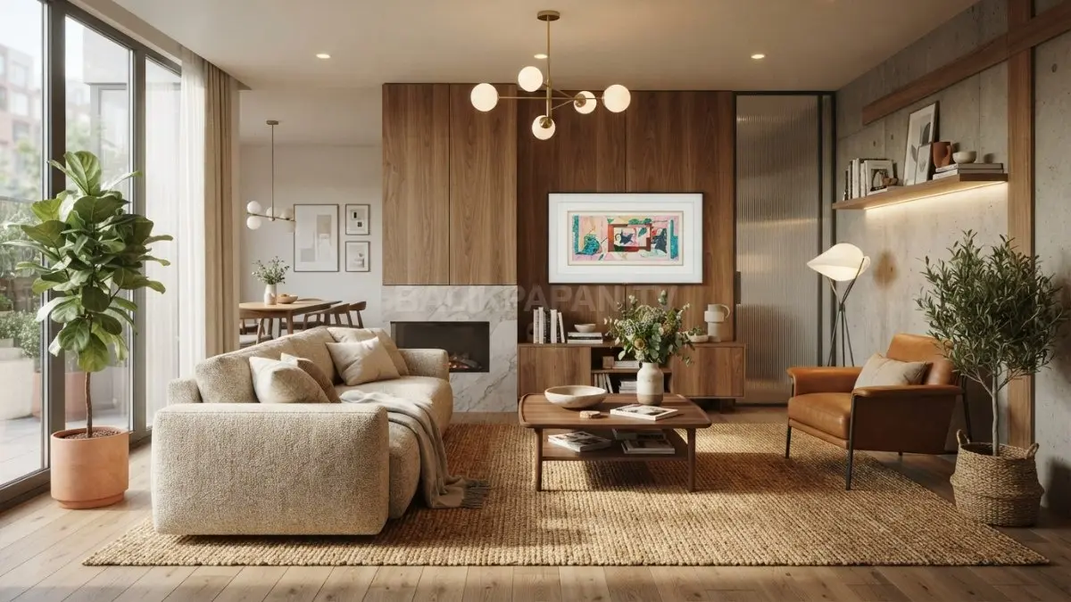 Desainer memilih warna kaya menciptakan ruang modern hangat, nyaman, tahan lama bagi penghuni rumah (BTV/Ai)