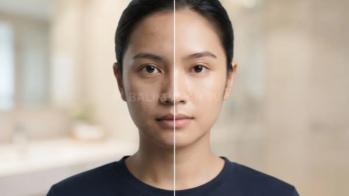 Eksfoliasi AHA melonggarkan ikatan sel kulit mati, menghaluskan tekstur kasar, dan menjaga kelembapan wajah. (BTV/Ai)