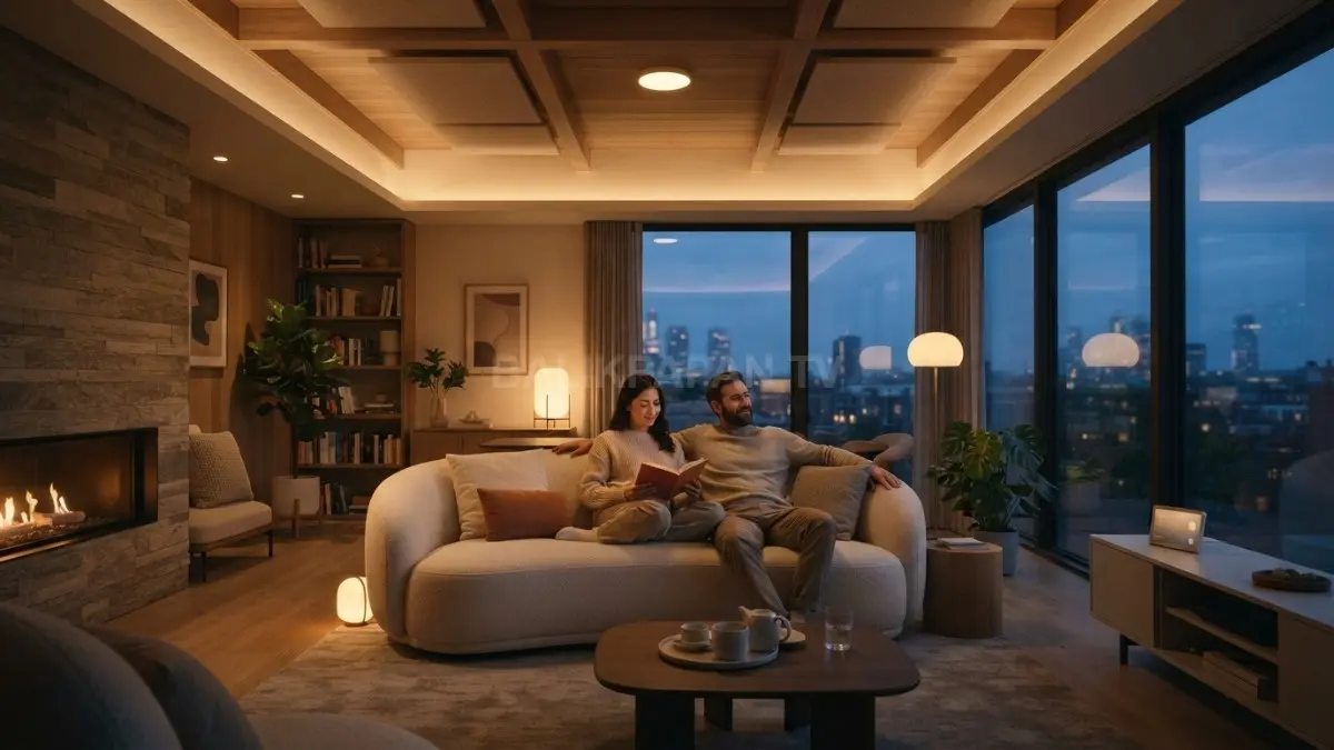 Smart Adaptive Lighting System menghadirkan pencahayaan otomatis menyesuaikan waktu dan aktivitas, menjaga kenyamanan ritme biologis tubuh. (BTV/Ai)
