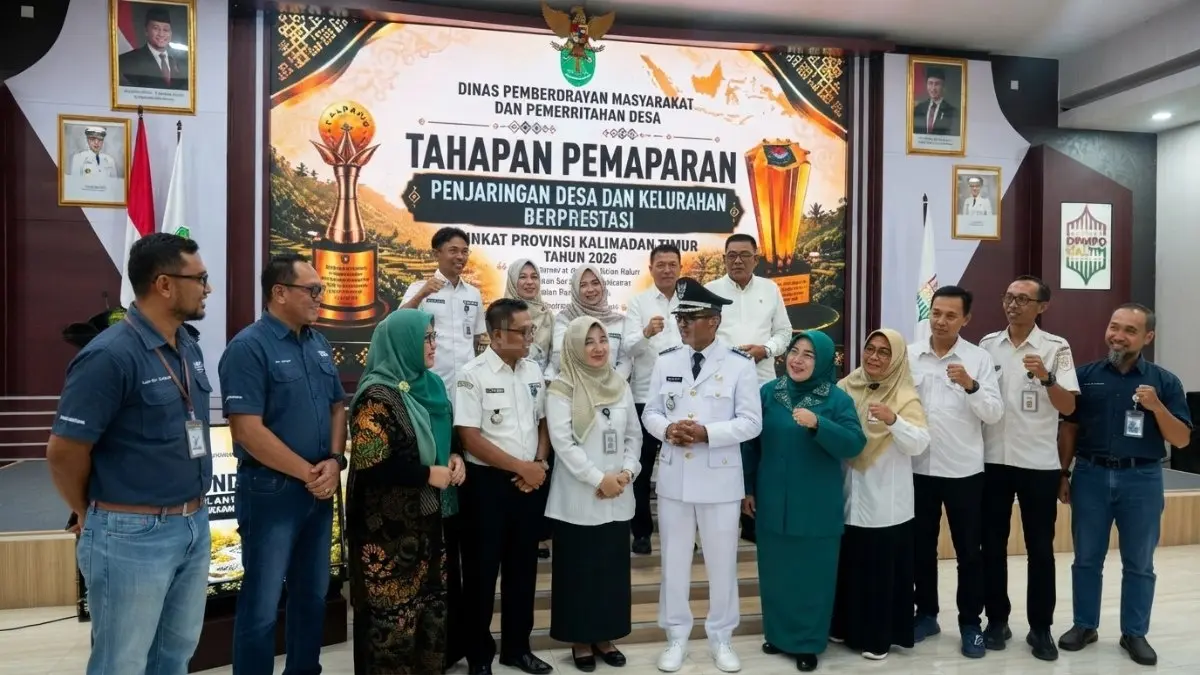 Kelurahan Graha Indah merayakan keberhasilan menjadi Juara I Lomba Kelurahan Berprestasi Kalimantan Timur 2026.