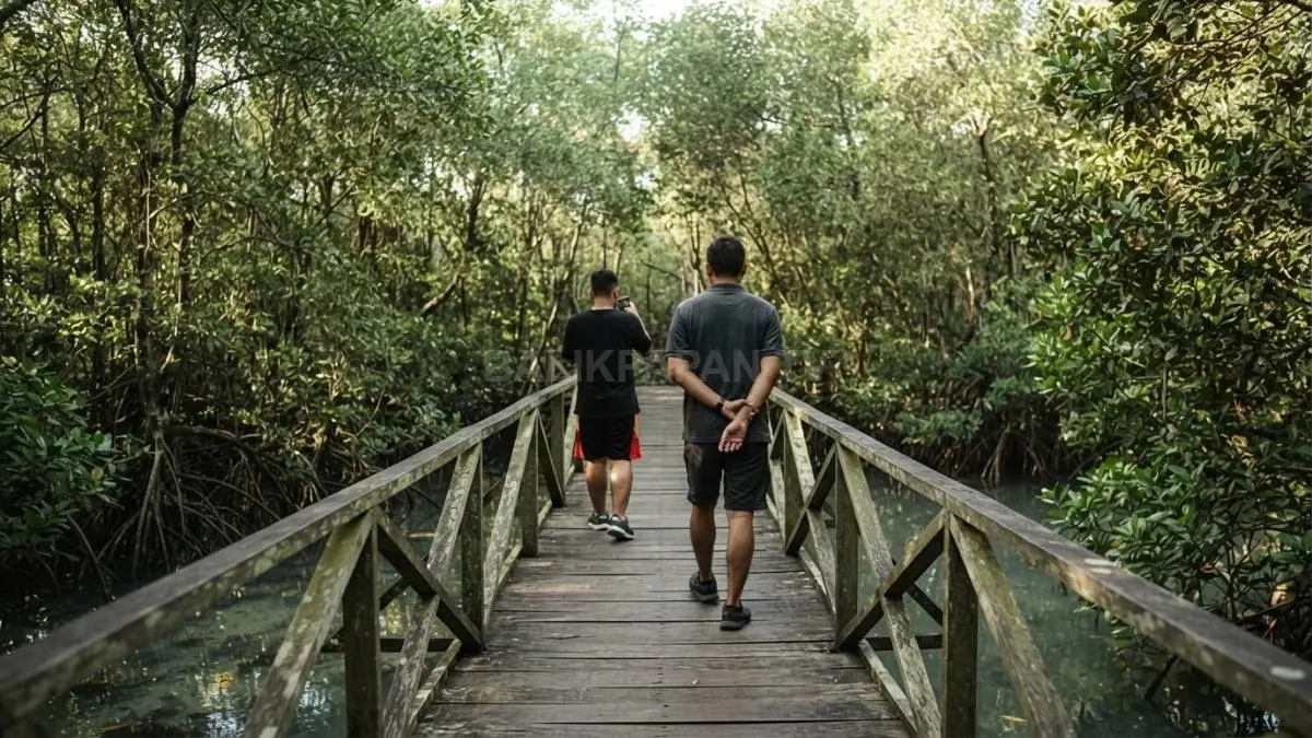 Menjaga kelestarian hutan mangrove demi menjaga kestabilan garis pantai Balikpapan. (BTV/Ai)