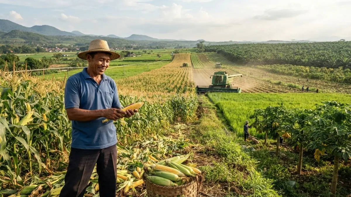Sektor perkebunan mengandalkan sistem konvensional untuk menjaga kapasitas produksi tinggi. (BTV/AI)