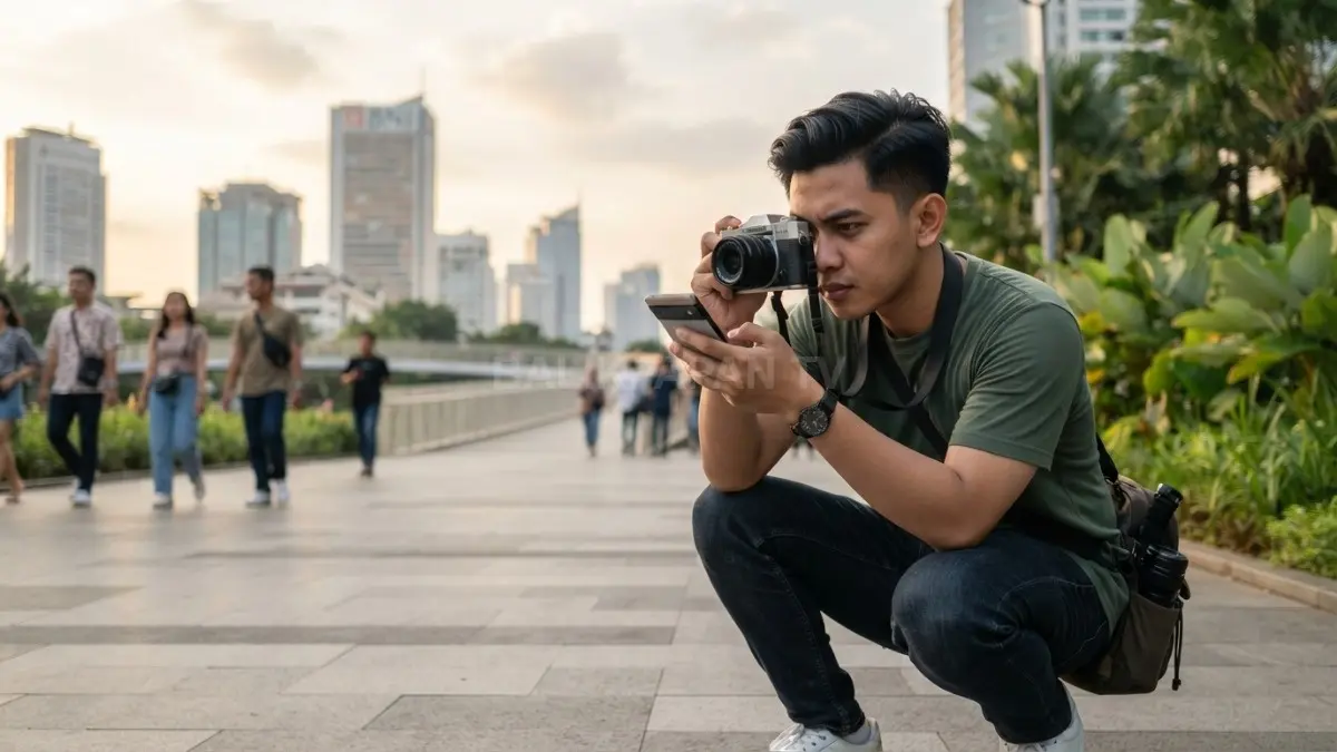 Belajar fotografi membuka peluang menghasilkan dokumentasi visual yang lebih kreatif dan menarik. (BTV/AI)