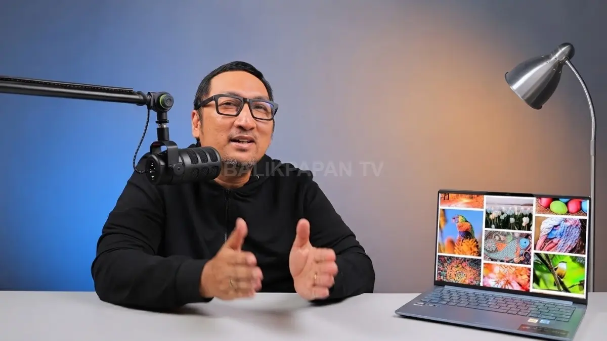 Laptop AI premium berdesain ringkas menawarkan performa tinggi untuk mendukung produktivitas dan kreativitas sehari-hari. (BTV/AI)