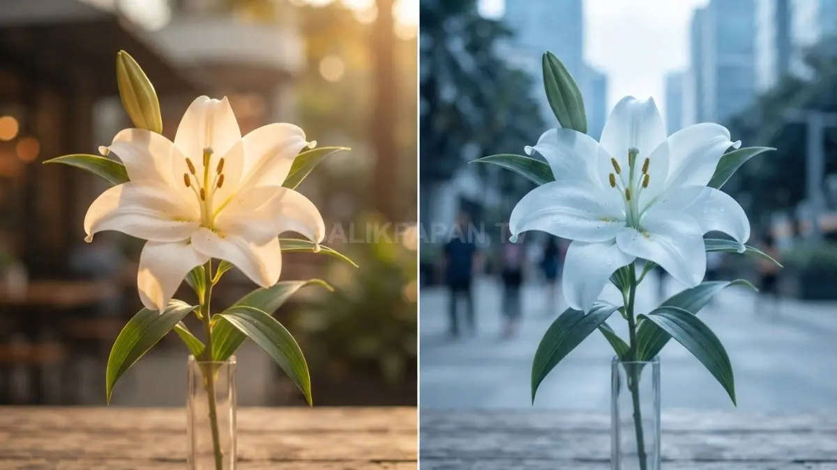 Penyesuaian pencahayaan dan keseimbangan warna membuat hasil foto terlihat bersih, alami, serta nyaman dipandang (BTV/AI)