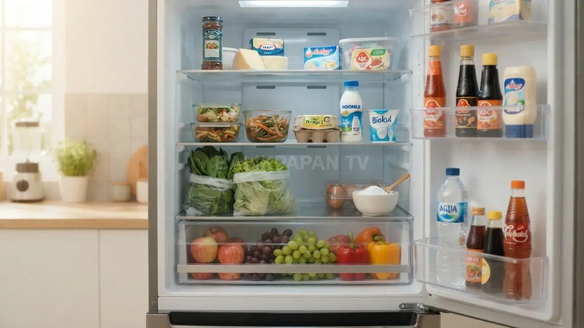 Baking soda menjadi pilihan praktis menjaga kesegaran kulkas melalui cara sederhana, alami, dan mudah diterapkan di rumah. (BTV/AI)