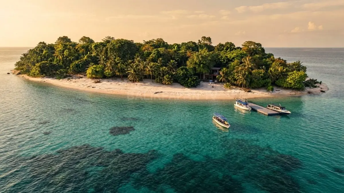 Hamparan pasir putih Pulau Sangalaki menjadi habitat alami penyu sekaligus daya tarik wisata bahari unggulan (BTV/AI)