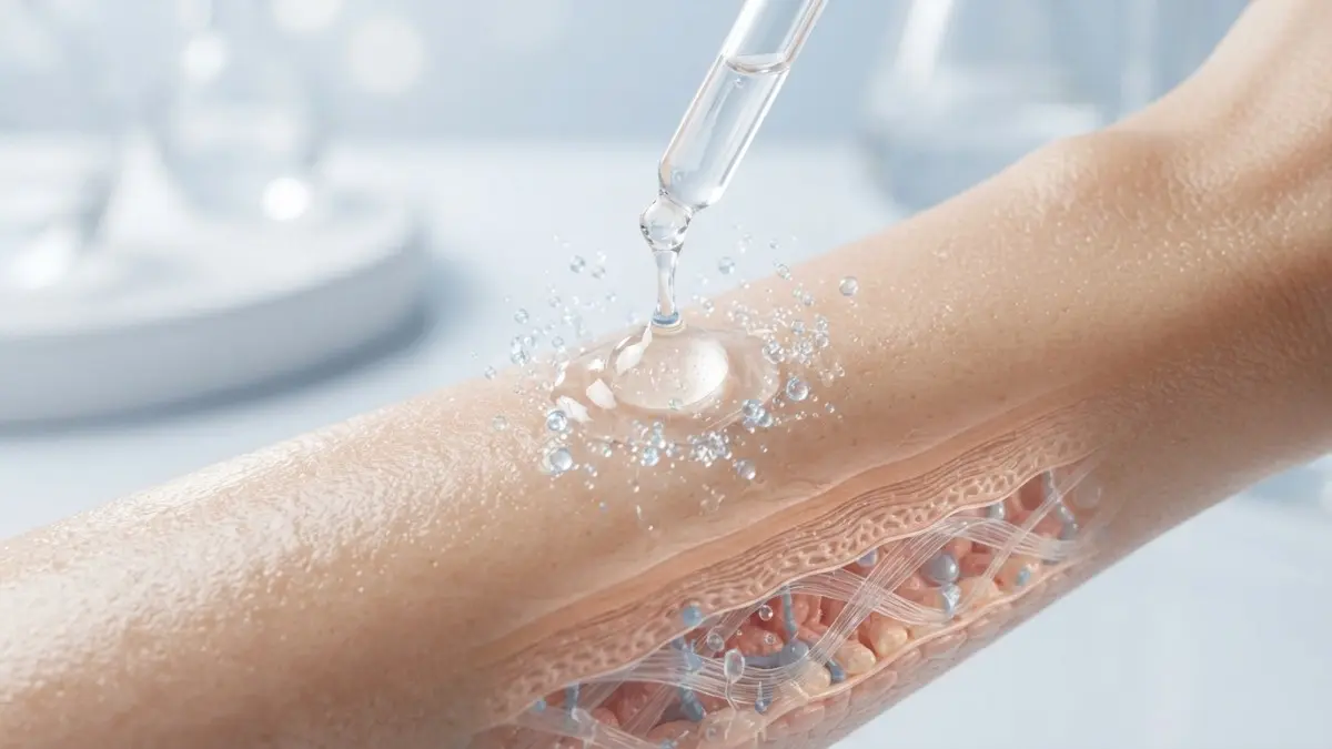 Hyaluronic Acid murni menjaga kelembapan alami kulit secara mendalam tanpa menyumbat pori-pori wajah. (BTV/Ai)