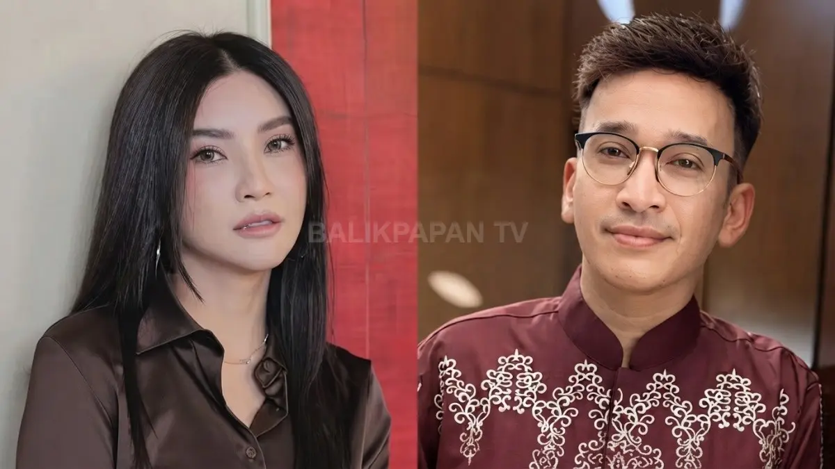Kolase foto ini menampilkan potret mandiri Sarwendah dan Ruben Onsu yang disandingkan dalam satu bingkai. (BTV/Ai)