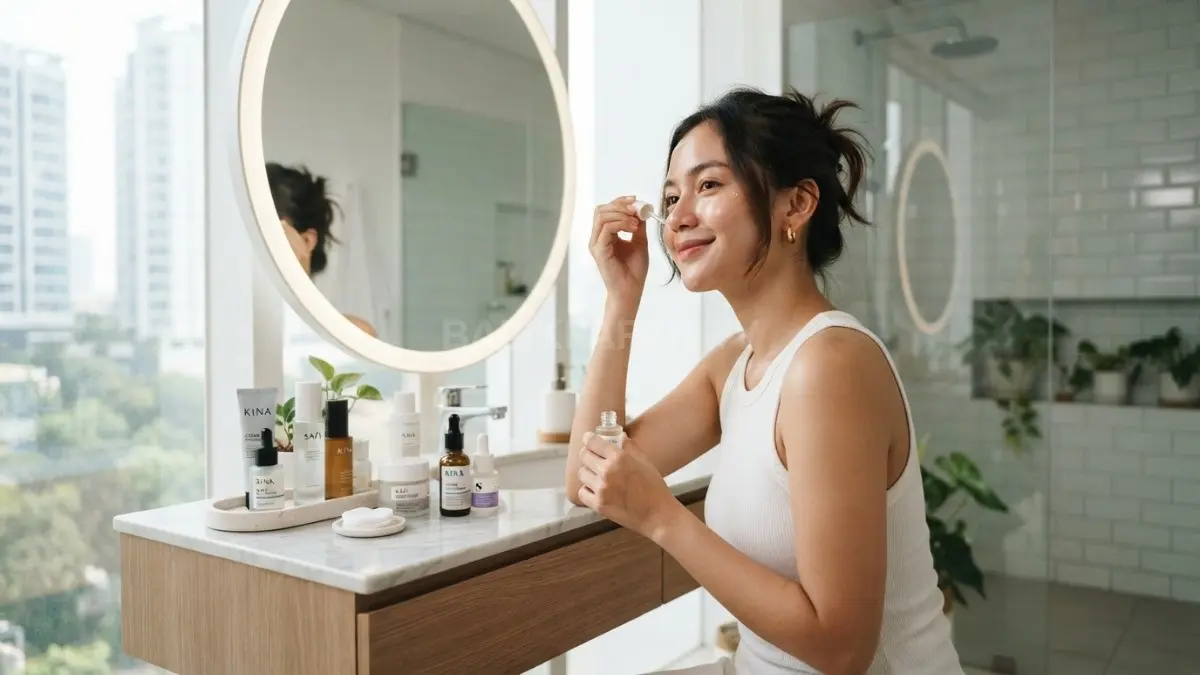 Memahami perubahan kondisi kulit membantu menentukan rutinitas skincare yang tetap efektif dan sesuai kebutuhan harian. (BTV/AI)