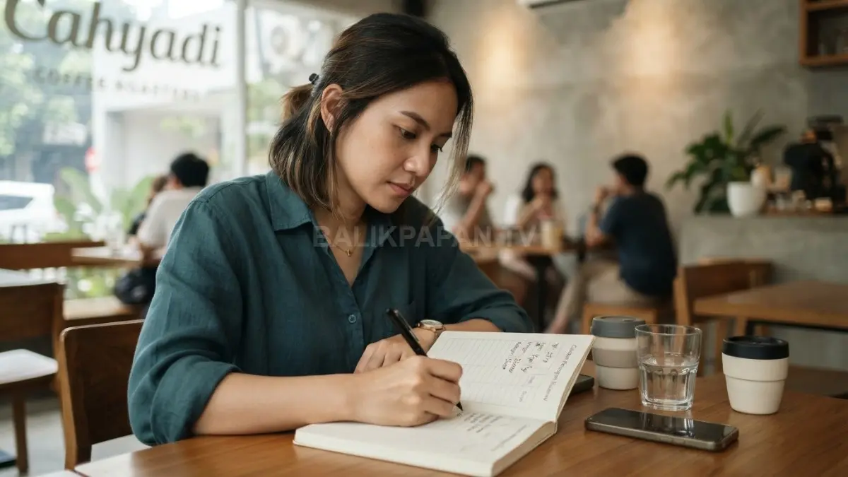 Mencatat pengeluaran harian beserta emosi membantu memahami kebiasaan belanja dan mengelola keuangan lebih bijak (BTV/AI)
