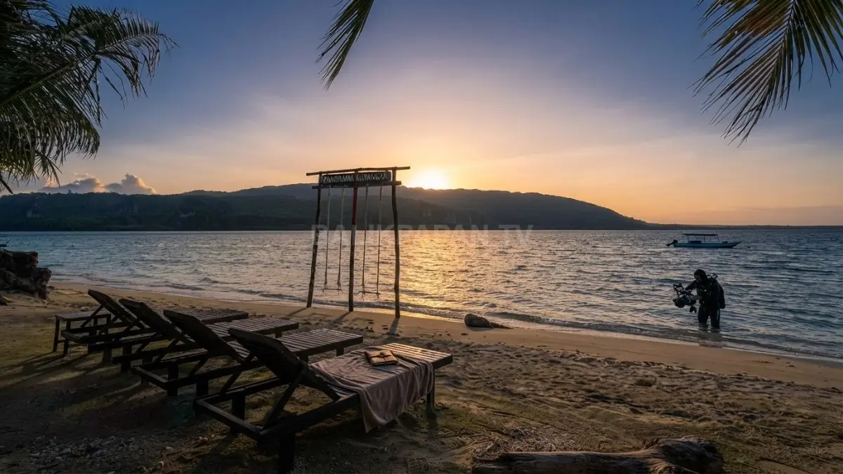 Pulau Kaniungan menyuguhkan panorama laut jernih, pantai alami, dan pesona wisata bahari memikat di Kabupaten Berau (BTV/AI)