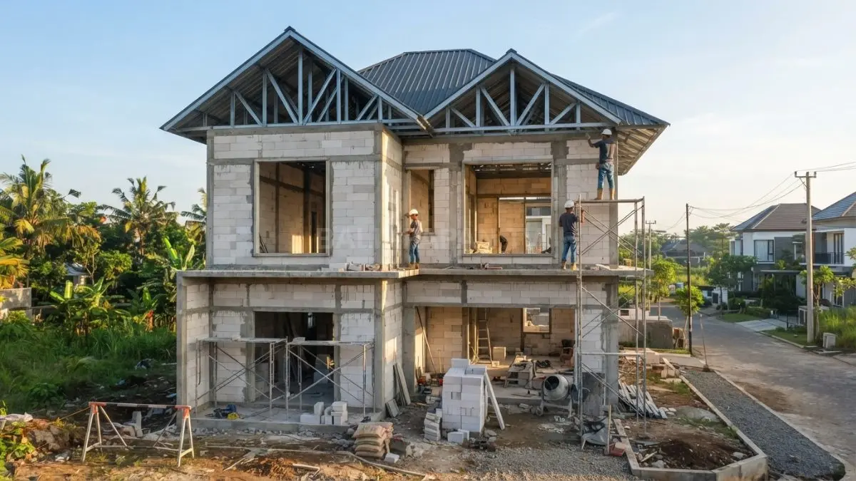 Bata ringan AAC membantu mengurangi panas sehingga suhu rumah lebih nyaman dan stabil sepanjang hari bersama. (BTV/AI)