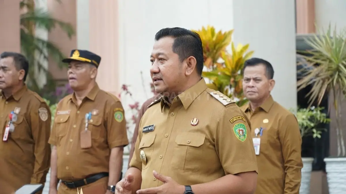 Bupati PPU Mudyat Noor menyampaikan arahan kepada kepala OPD mengenai inovasi, pelayanan publik, dan percepatan pembangunan daerah.