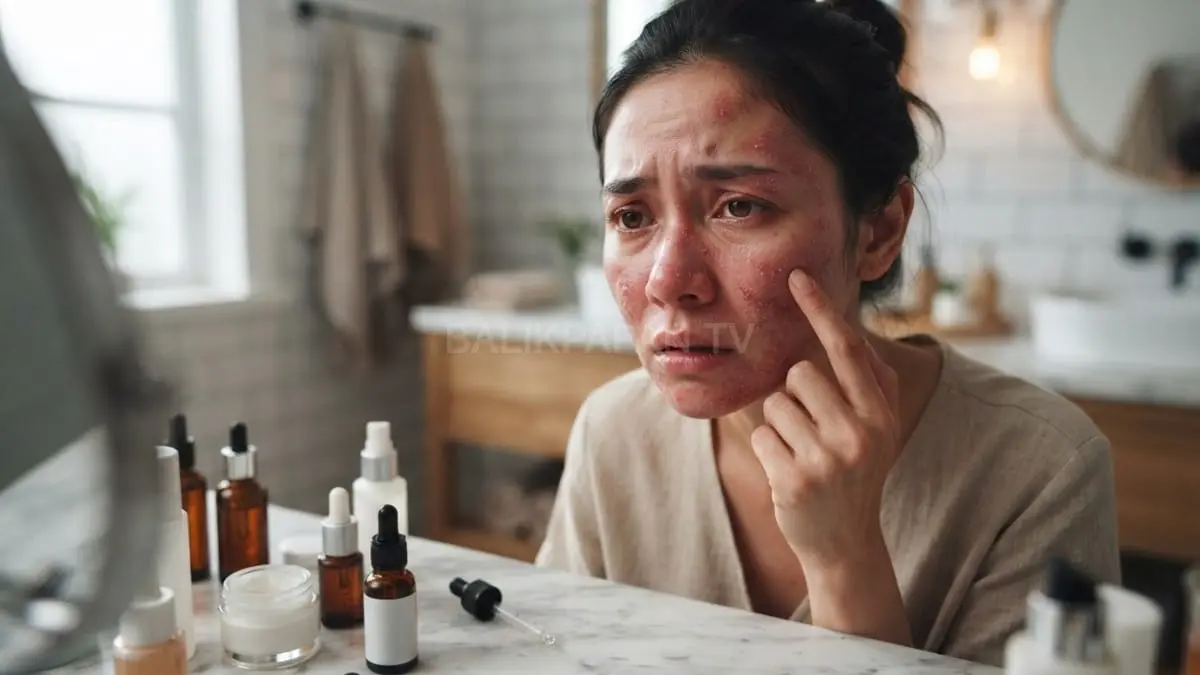 Penggunaan terlalu banyak skincare aktif sekaligus meningkatkan risiko iritasi dan merusak lapisan pelindung kulit. [BTV:AI]