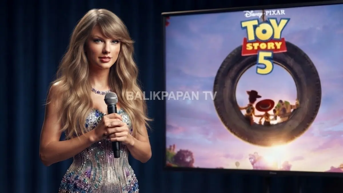 Taylor Swift bernyanyi untuk Toy Story 5 bersama Jessie menghadirkan emosi hangat kolaborasi ikonis Disney-Pixar (BTV/AI)