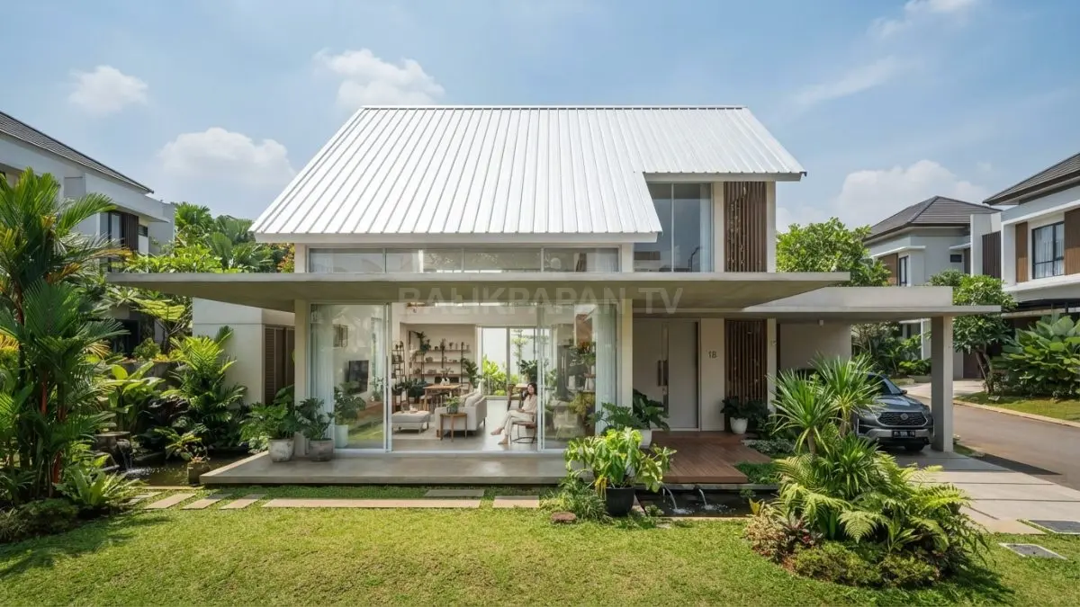 Teknologi cool roof mengurangi penyerapan panas sehingga kenyamanan rumah tropis meningkat secara alami sepanjang tahun bersama. (BTV/AI)