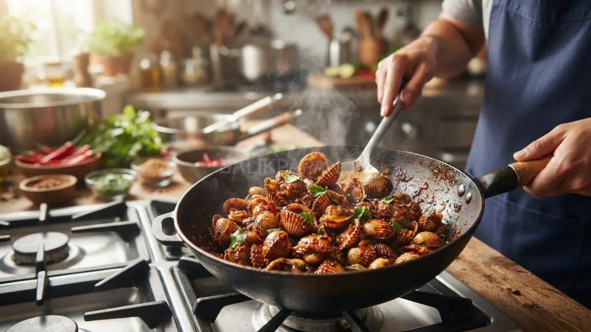 Tudai segar dimasak cepat dengan bumbu pilihan menjaga tekstur empuk dan rasa laut alami tetap lezat. [BTV:AI]