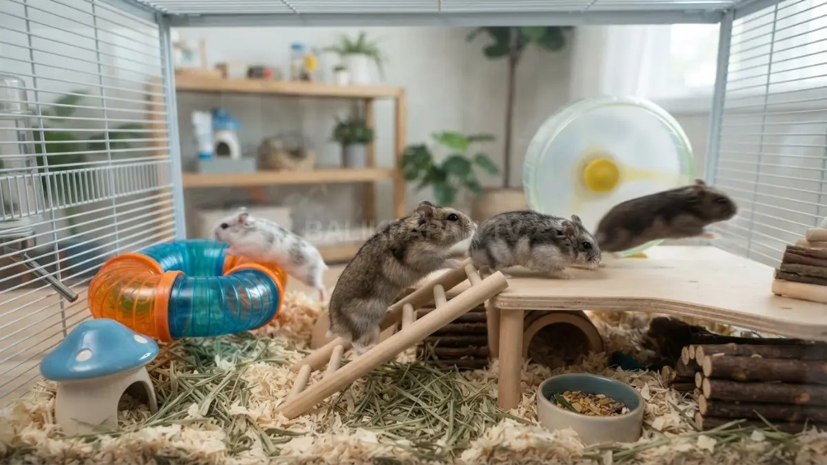 Hamster membutuhkan lingkungan tenang agar terhindar dari stres dan tetap nyaman menjalani aktivitas sehari-hari di kandang (BTV/AI)