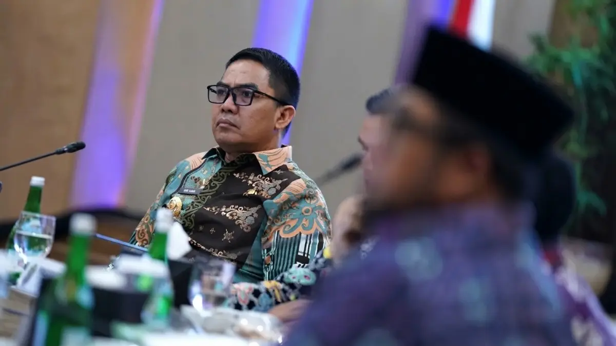 Wali Kota Samarinda Andi Harun menyampaikan usulan prioritas talenta internal pada RUPS Bankaltimtara 2026.