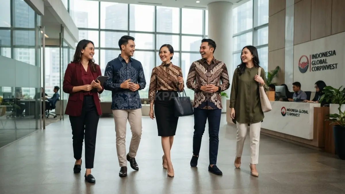 Beragam kombinasi busana bermotif tampil elegan untuk kantor, seminar, rapat hingga aktivitas santai sehari-hari fleksibel (BTV/AI)