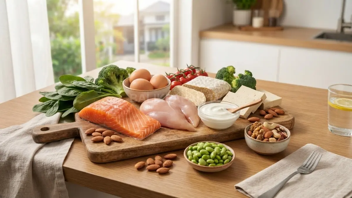 Protein membantu pembentukan kolagen sehingga kulit tetap kuat, elastis, dan sehat setiap hari bersama. (BTV/AI)