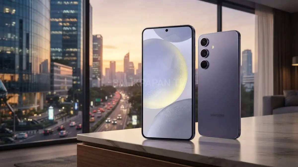 Samsung Galaxy S25 Slim tampil dengan bodi ultra tipis 5,8 mm berdesain elegan dan modern.(BTV/AI) 