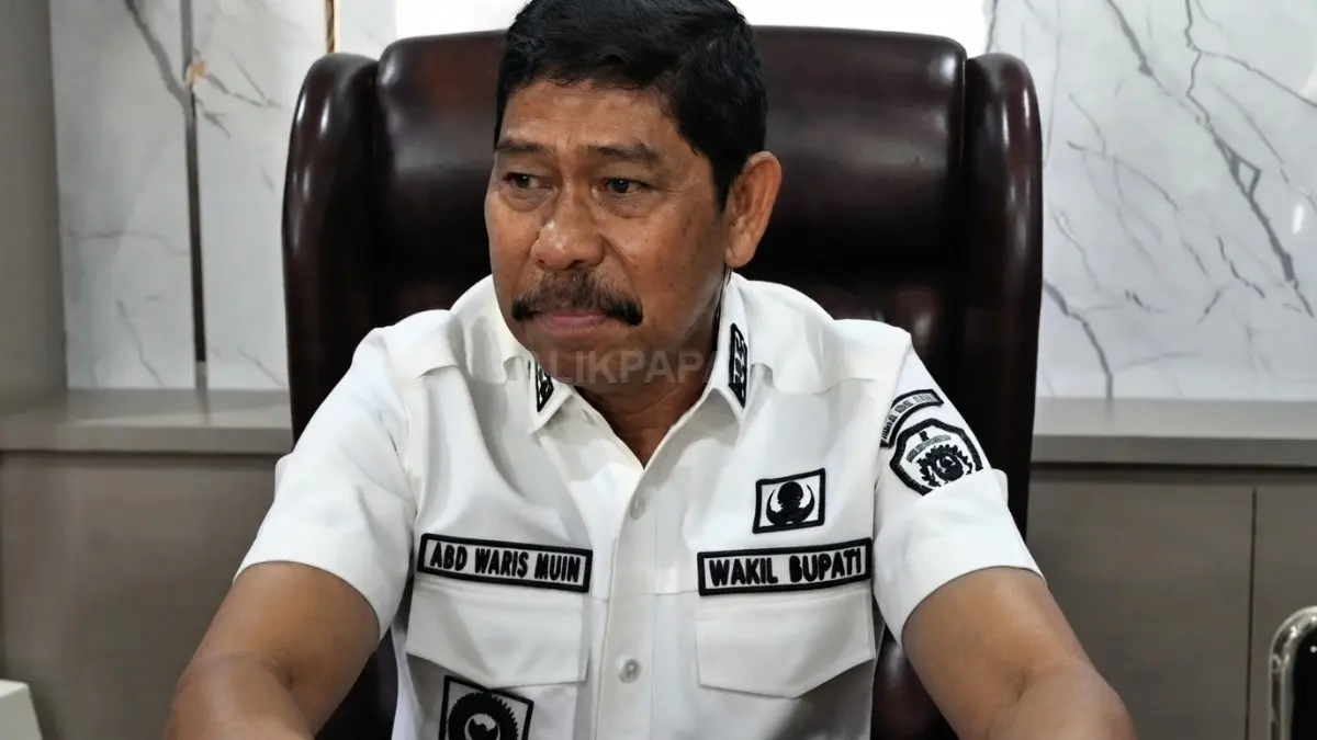 Wakil Bupati PPU memaparkan rencana pembentukan satgas pengawasan distribusi bahan bakar minyak bersubsidi lintas instansi pemerintah. (BTV/AI)